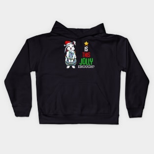 Bunny - Jolly Rabbit - Funny Christmas Sayings Kids Hoodie